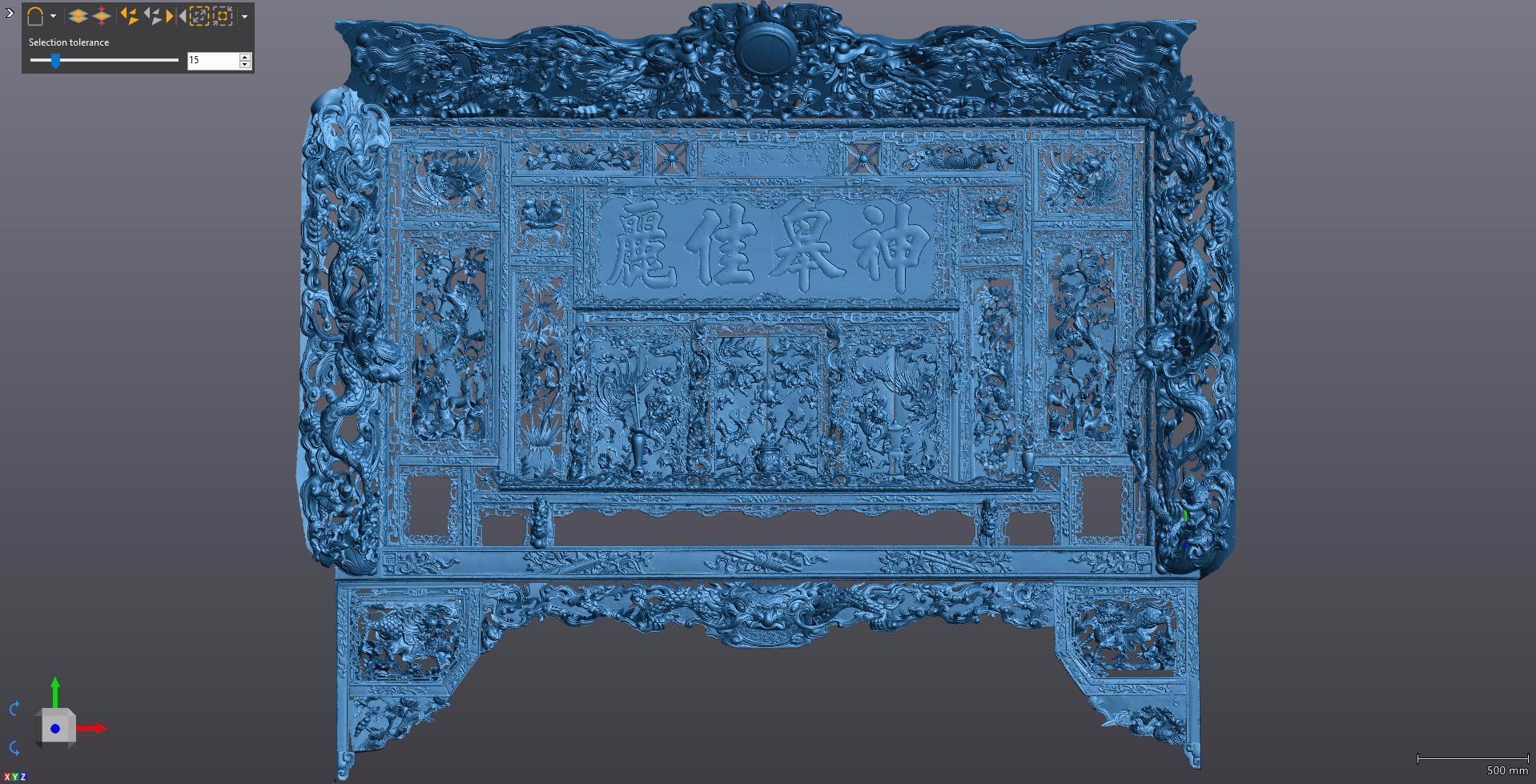 Scan 3D sharp artifact of Co Loa - Dong Anh - Hanoi,