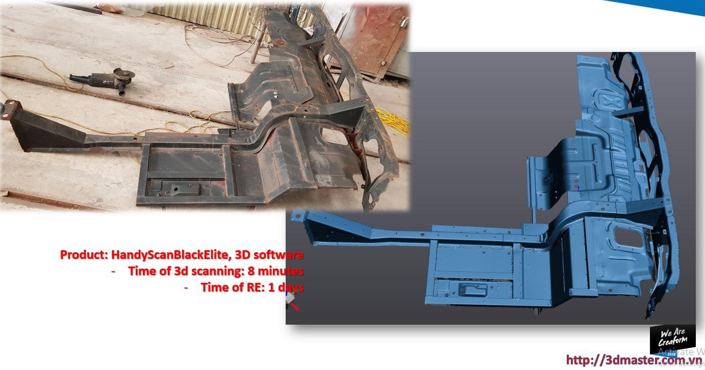 3D scan service of floor frame for technical improvement,
