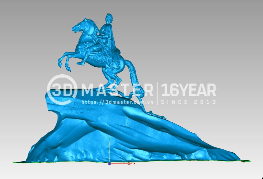 3D Master và dự án thiết kế ngược Tượng đài Pie đại đế - Kỵ sĩ đồng