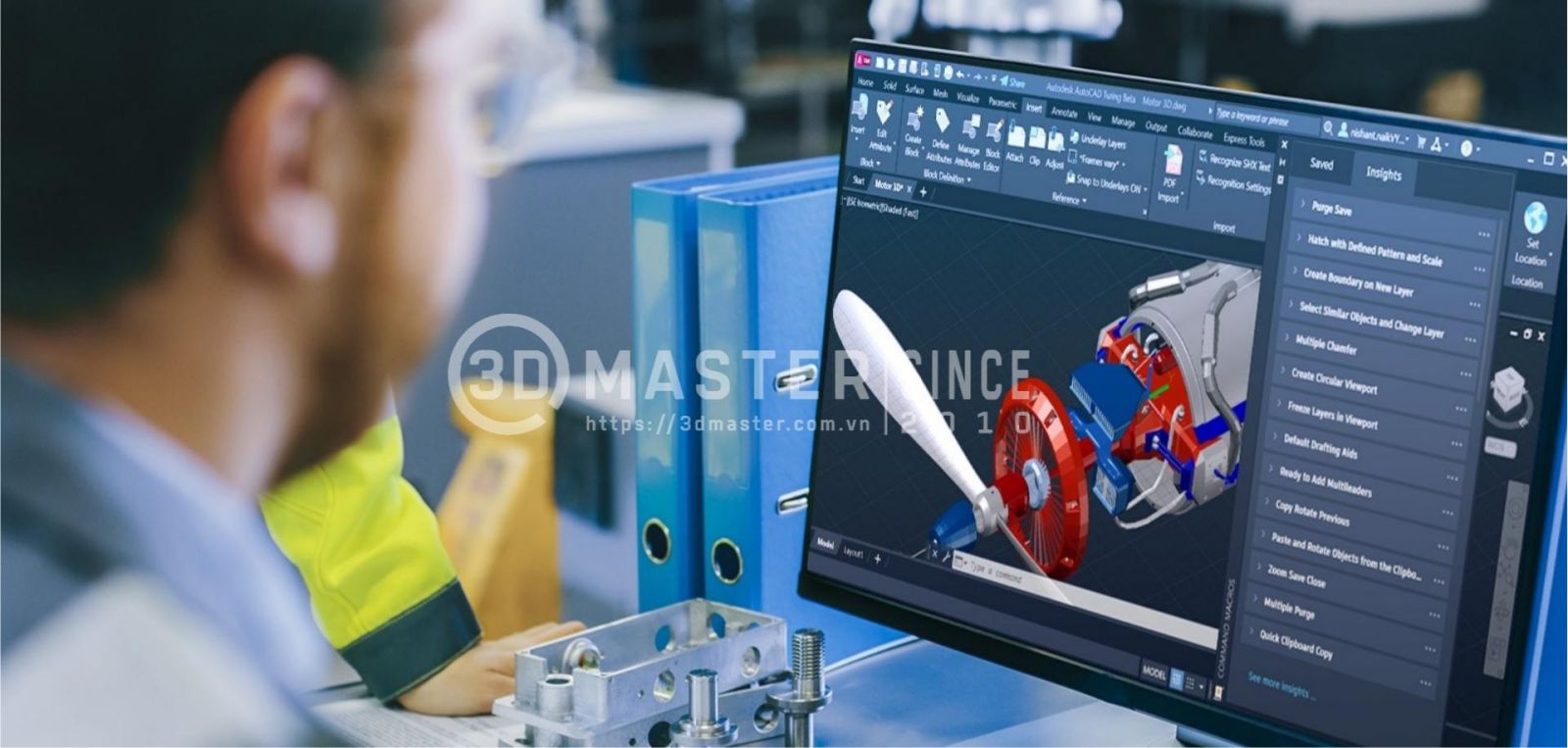 Bản vẽ cơ khí AutoCAD thể hiện kích thước và cấu tạo của chi tiết máy phục vụ gia công. 