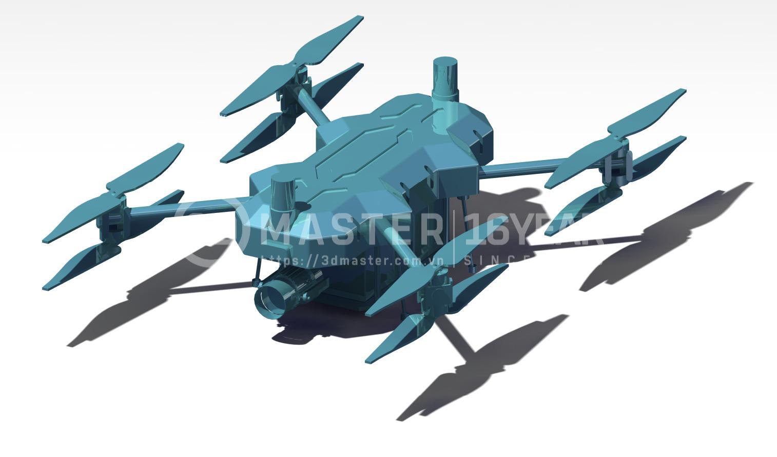 Dựng mô hình CAD từ dữ liệu scan linh kiện UAV 