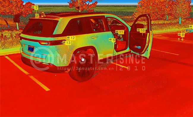 Thu thập dữ liệu 3D giúp lưu giữ hiện trạng hiện trường tai nạn giao thông. 