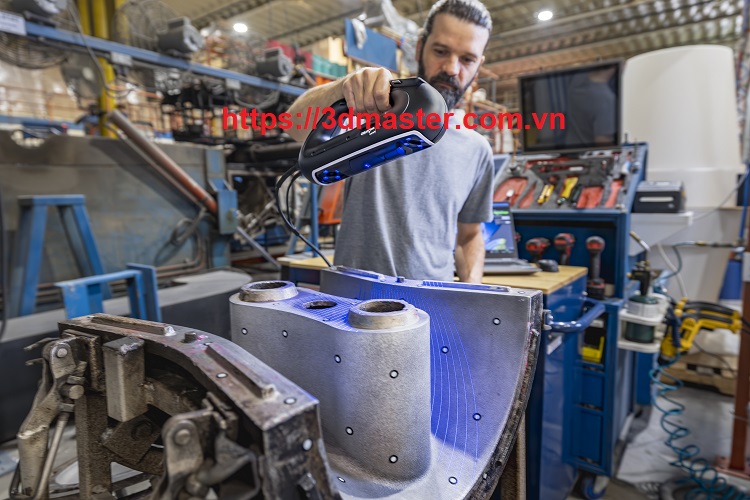 On-site 3D data acquisition process in industrial environments