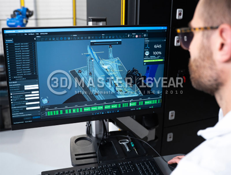 Dữ liệu đo 3D được số hóa và phản hồi theo thời gian thực