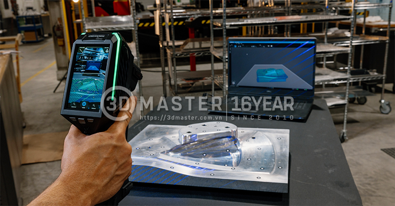 Máy scan 3D cầm tay HandySCAN EVO|Elite xử lý bề mặt inox bóng 