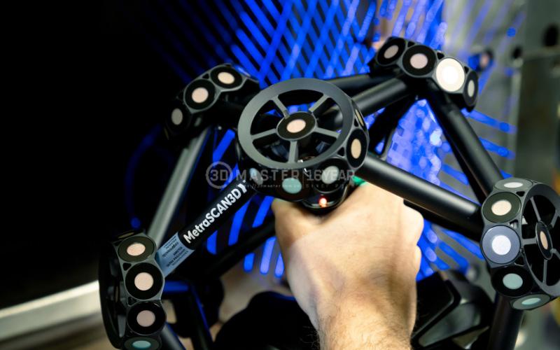 MetraSCAN BLACK2 hỗ trợ kiểm tra chi tiết cơ khí trong dây chuyền sản xuất 