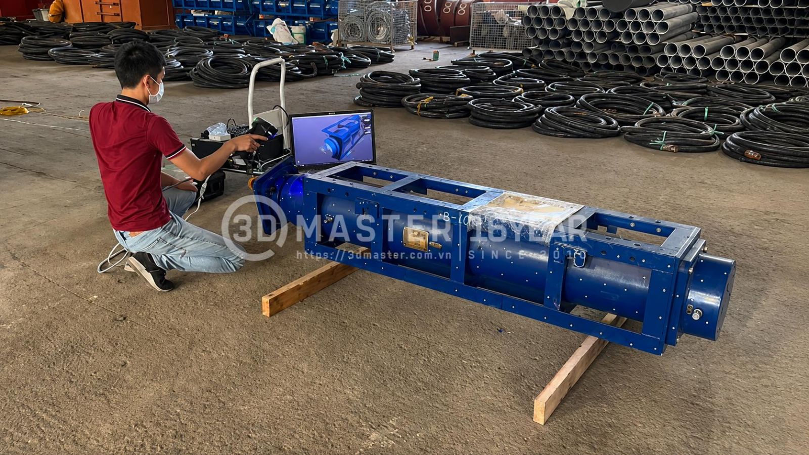 Scan 3D chi tiết cơ khí phức tạp