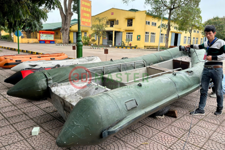 Scan 3D xuồng Hải Quân 