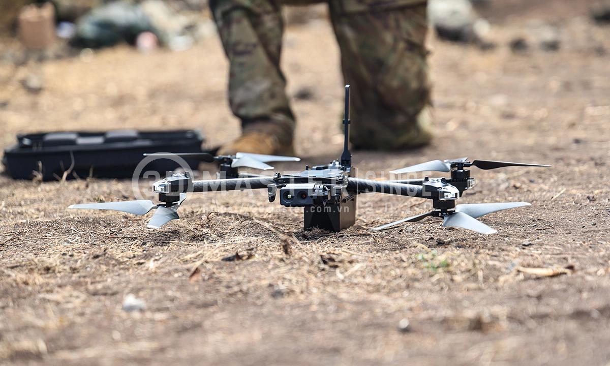 Drone quân sự có nhiều bộ phận và chi tiết nhỏ khó đo đạc thủ công 