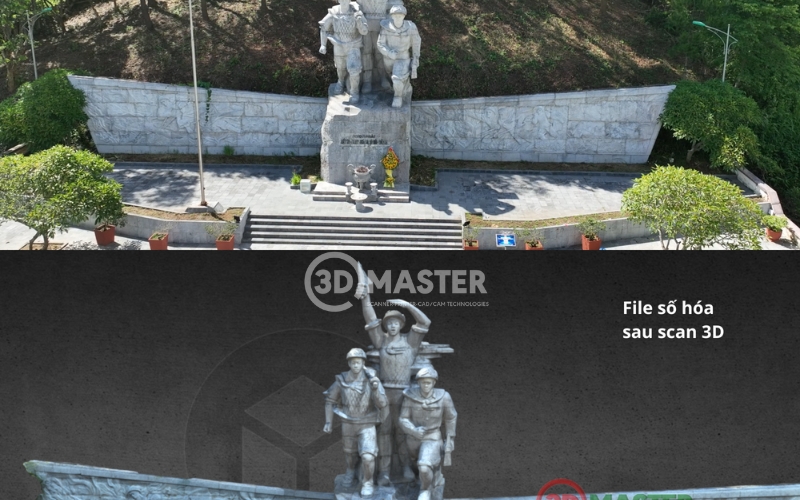 3D Scanning of the Monumental Statue CÒ NÒI in SON LA