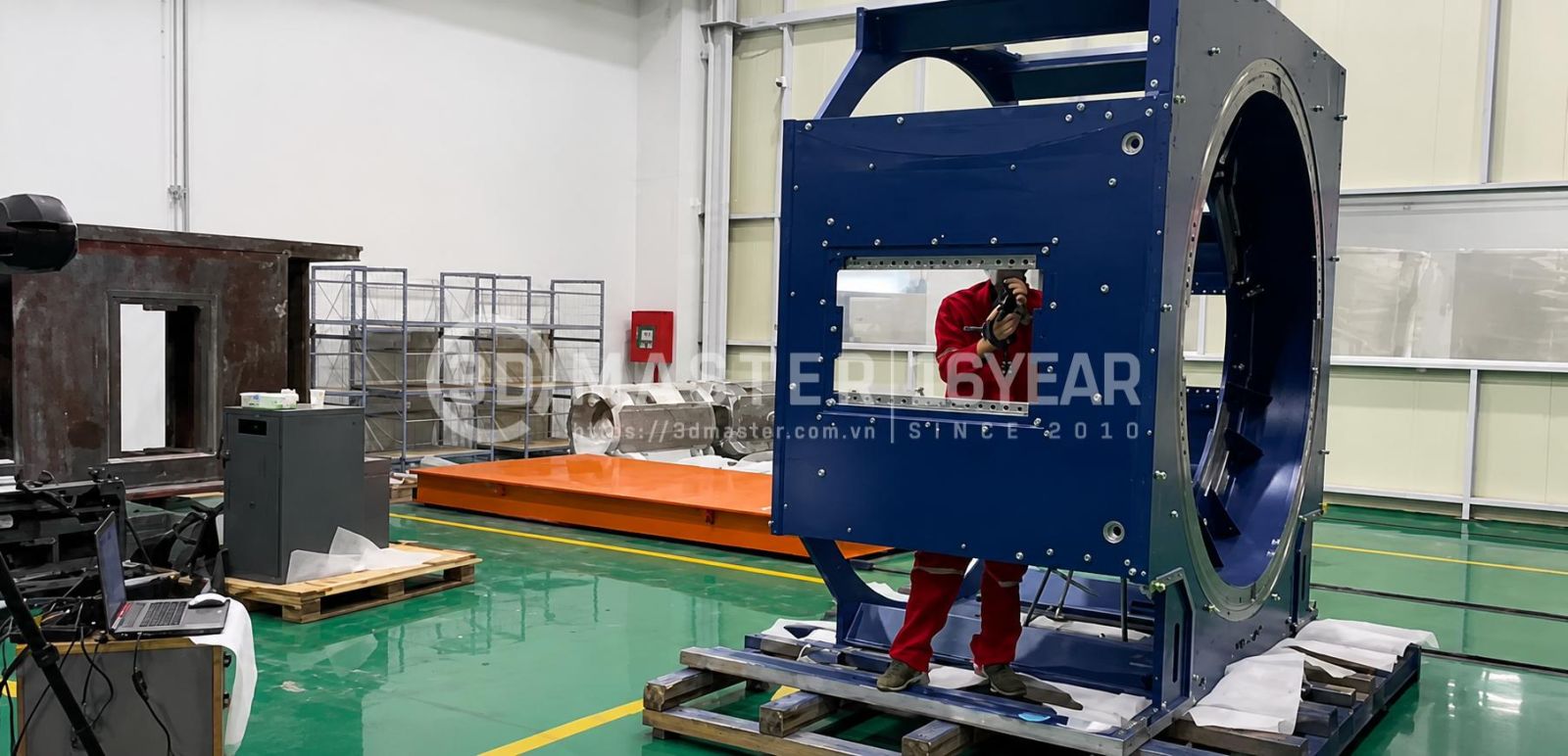 Đo kiểm 3D vách kết cấu siêu trường siêu trọng 