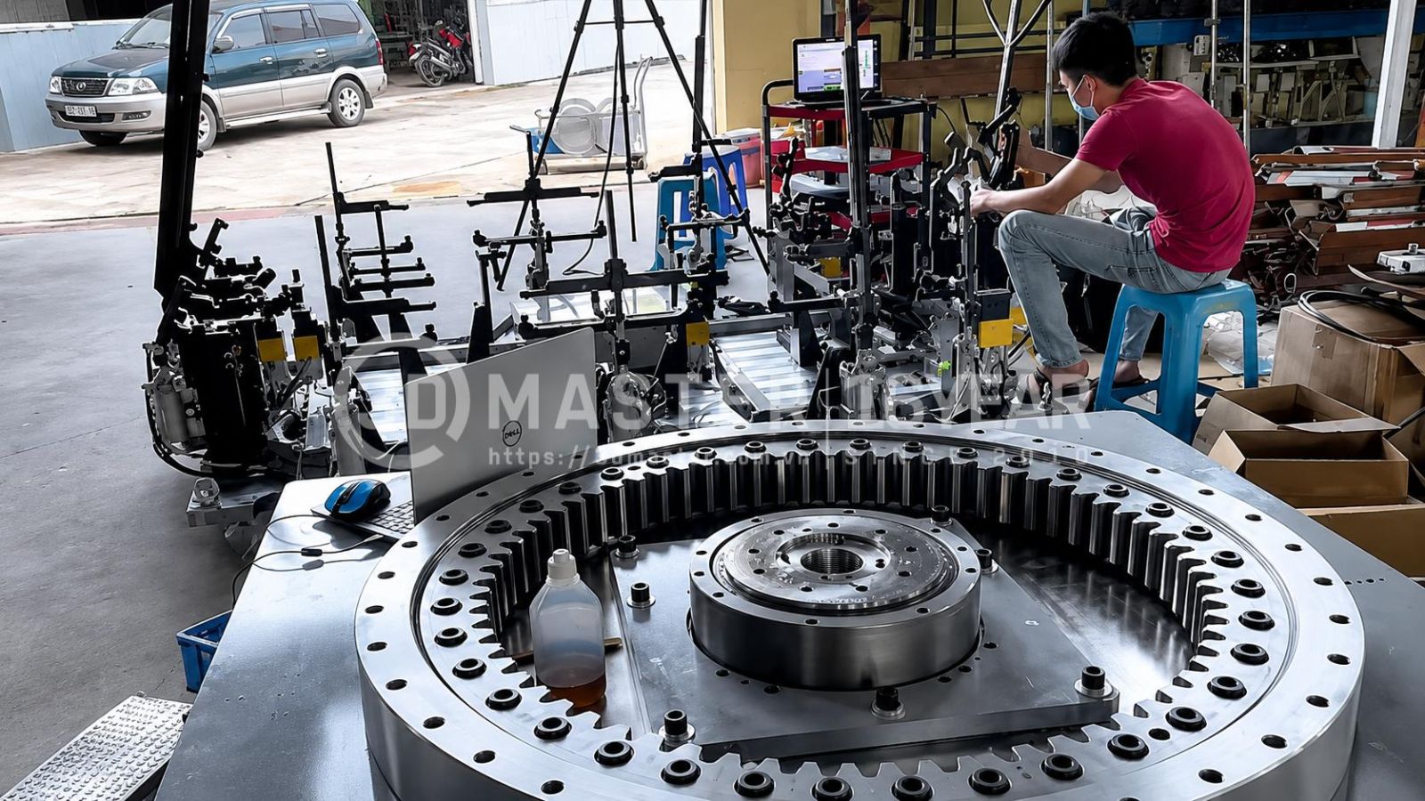 Đo kiểm 3D vòng bi mâm xoay cỡ lớn 