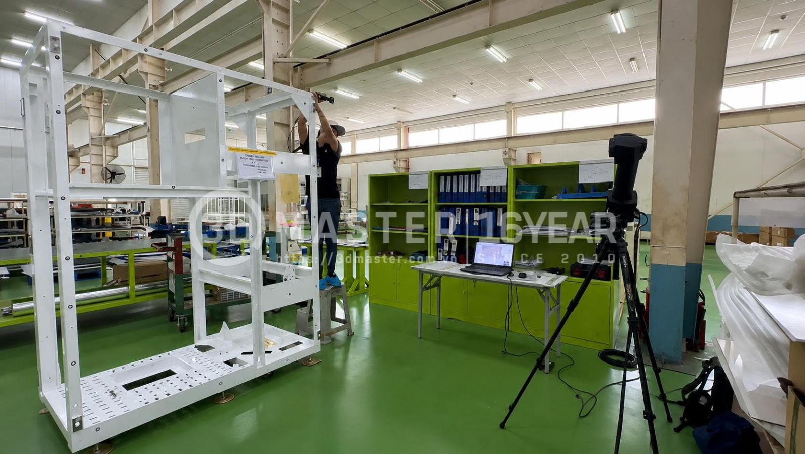 Đo kiểm 3D hệ khung thép máy công nghiệp cỡ lớn 