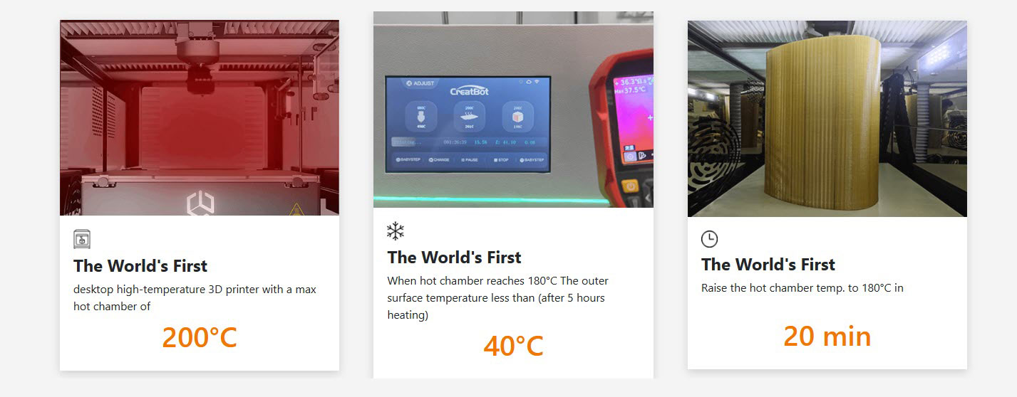 CreatBot PEEK-250 3D Printer – High-Performance Industrial 3D Printing Solution