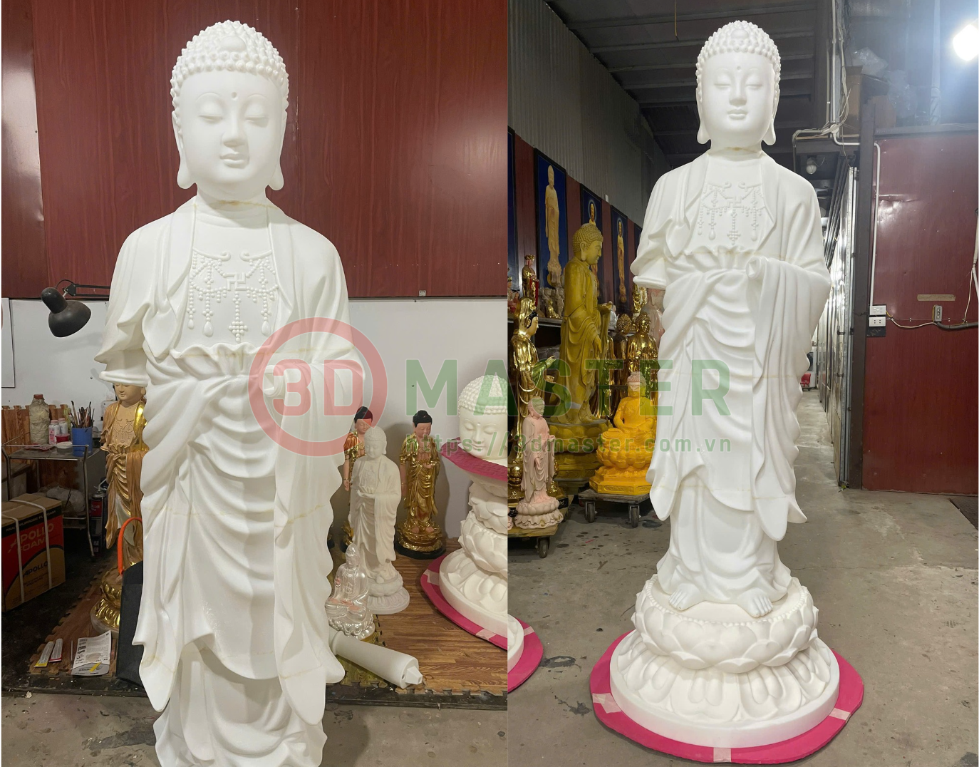 In 3D SLA Tượng Phật A Di Đà Khổ Lớn