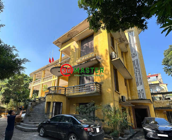 3D Master quét 3D biệt thự cổ bằng ZEB Horizon