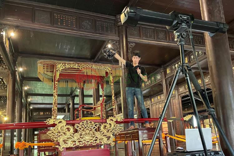 3D Master scan 3D bảo tàng Huế bằng Creaform Metrascan 