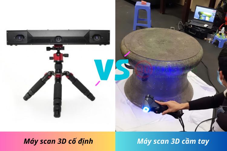 So sánh scan 3D cầm tay và scan 3D cố định dưới góc nhìn kỹ thuật