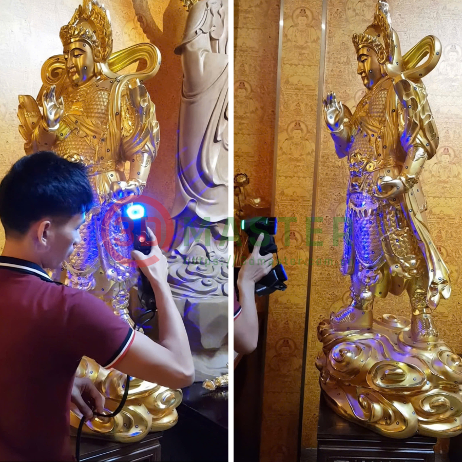 Scan 3D bề mặt phản quang bằng máy scan 3D Faro Creaform Handyscan