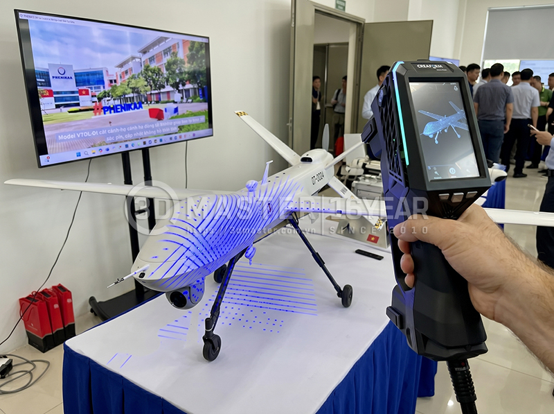 Dữ liệu quét 3D hỗ trợ chế tạo linh kiện thay thế và bảo trì máy bay không người lái 