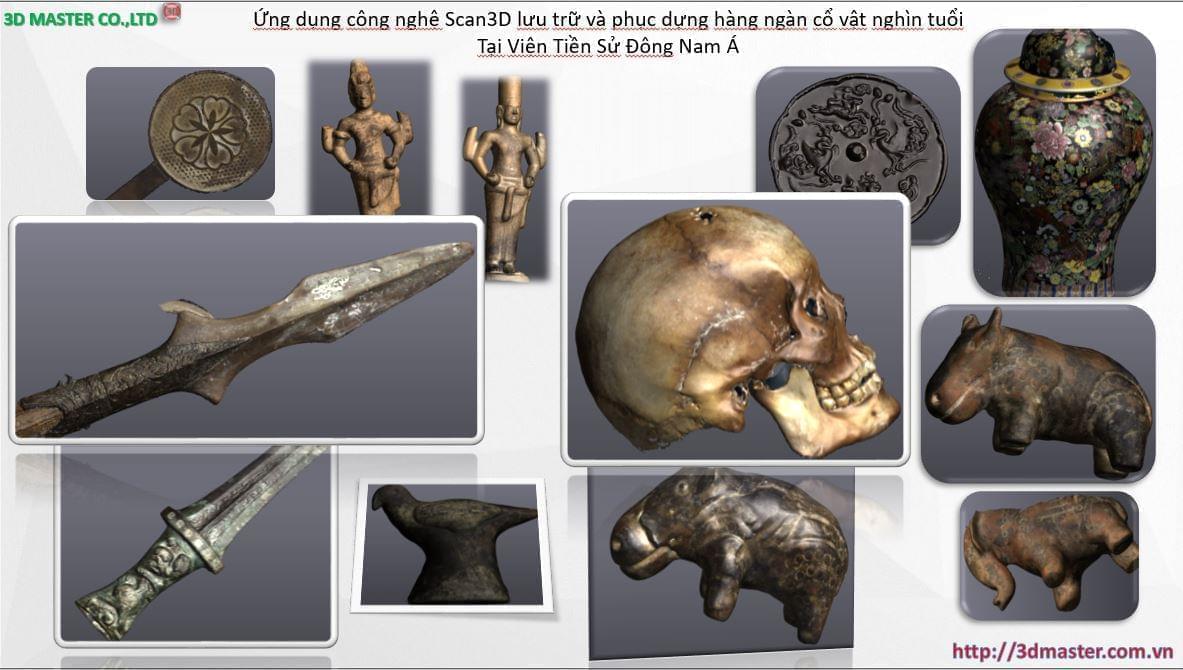 kết quả số hóa 3D cổ vật