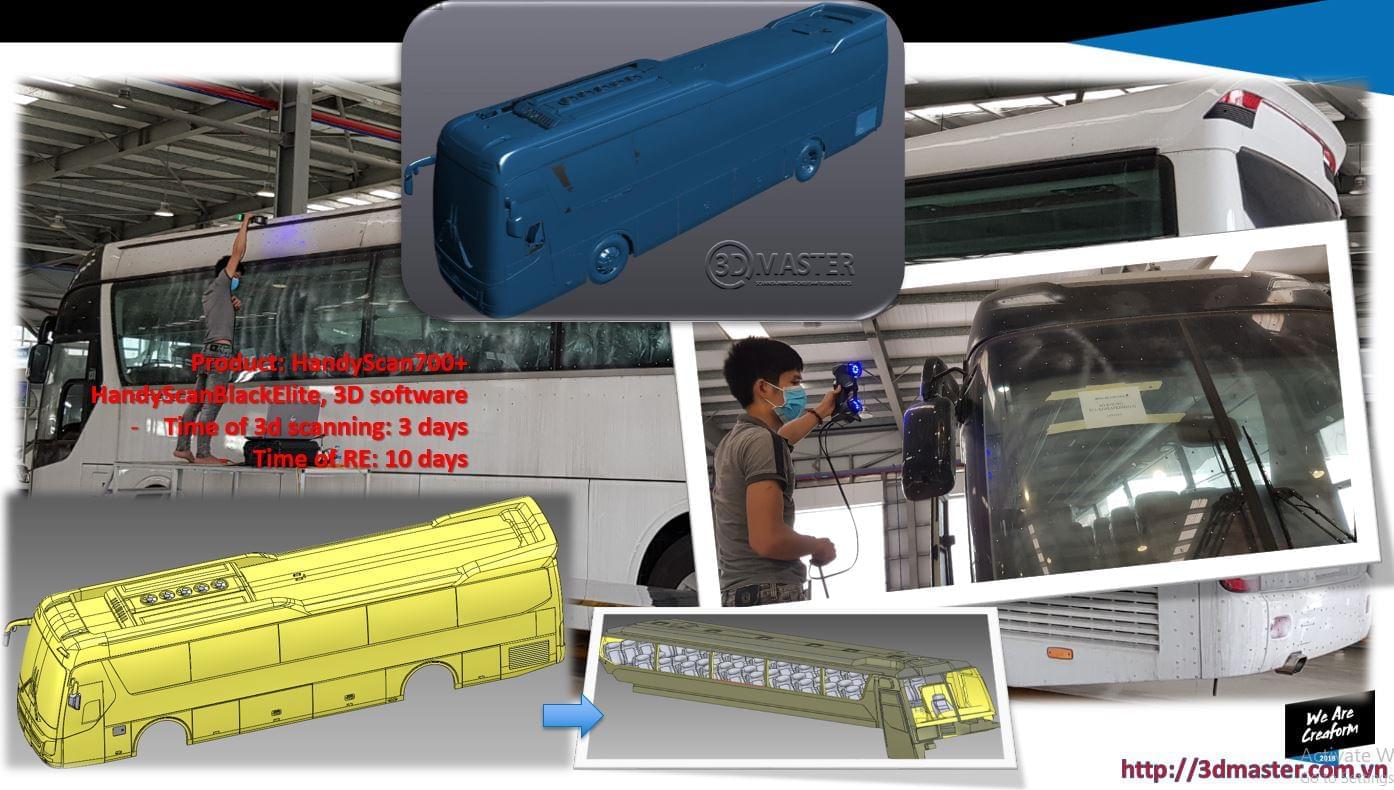 scan3d for 45-seat passenger car VN