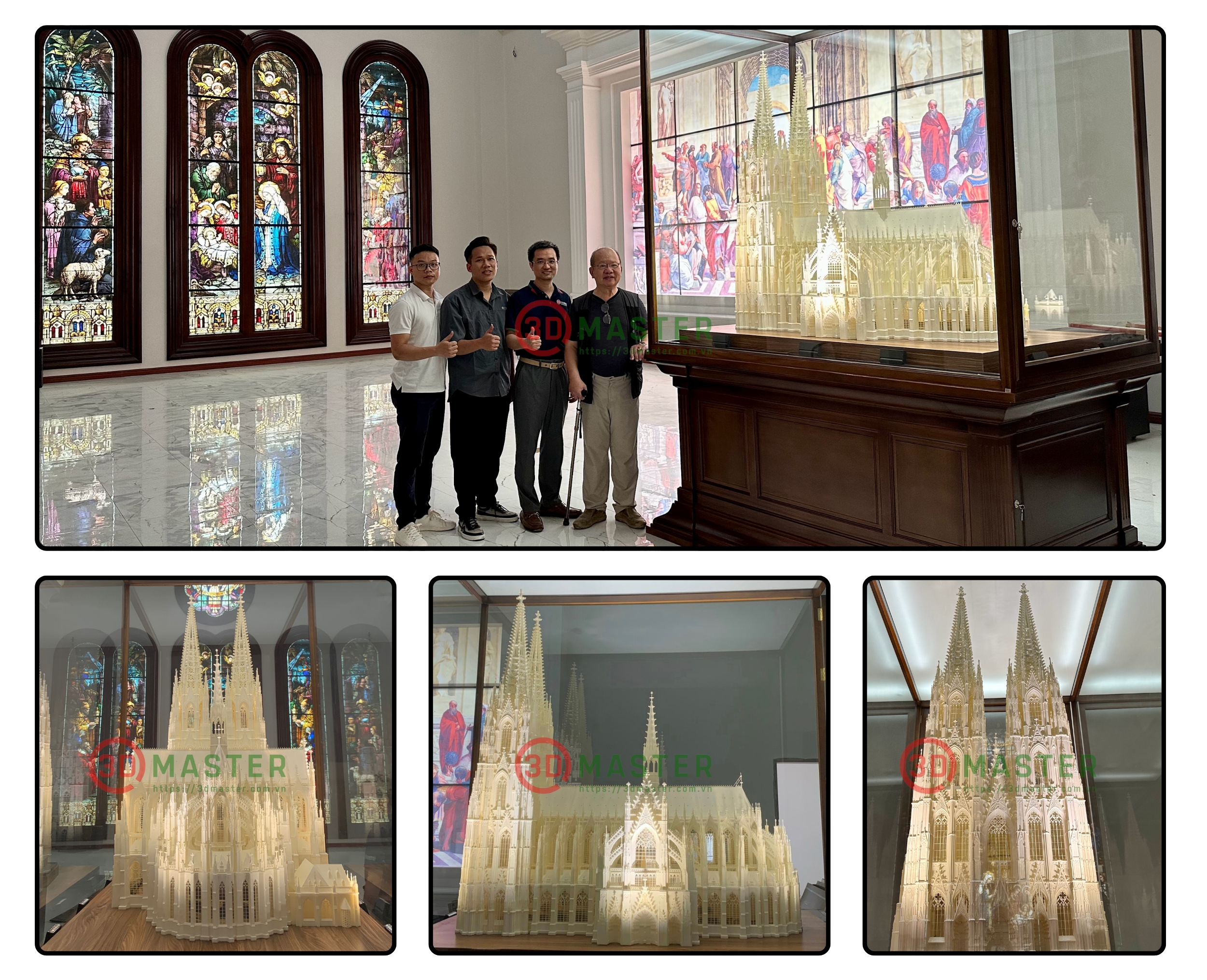 3D Master Phục Dựng Thành Công Nhà Thờ Lớn Cologne Cathedral Germany Bằng Công Nghệ In 3D 