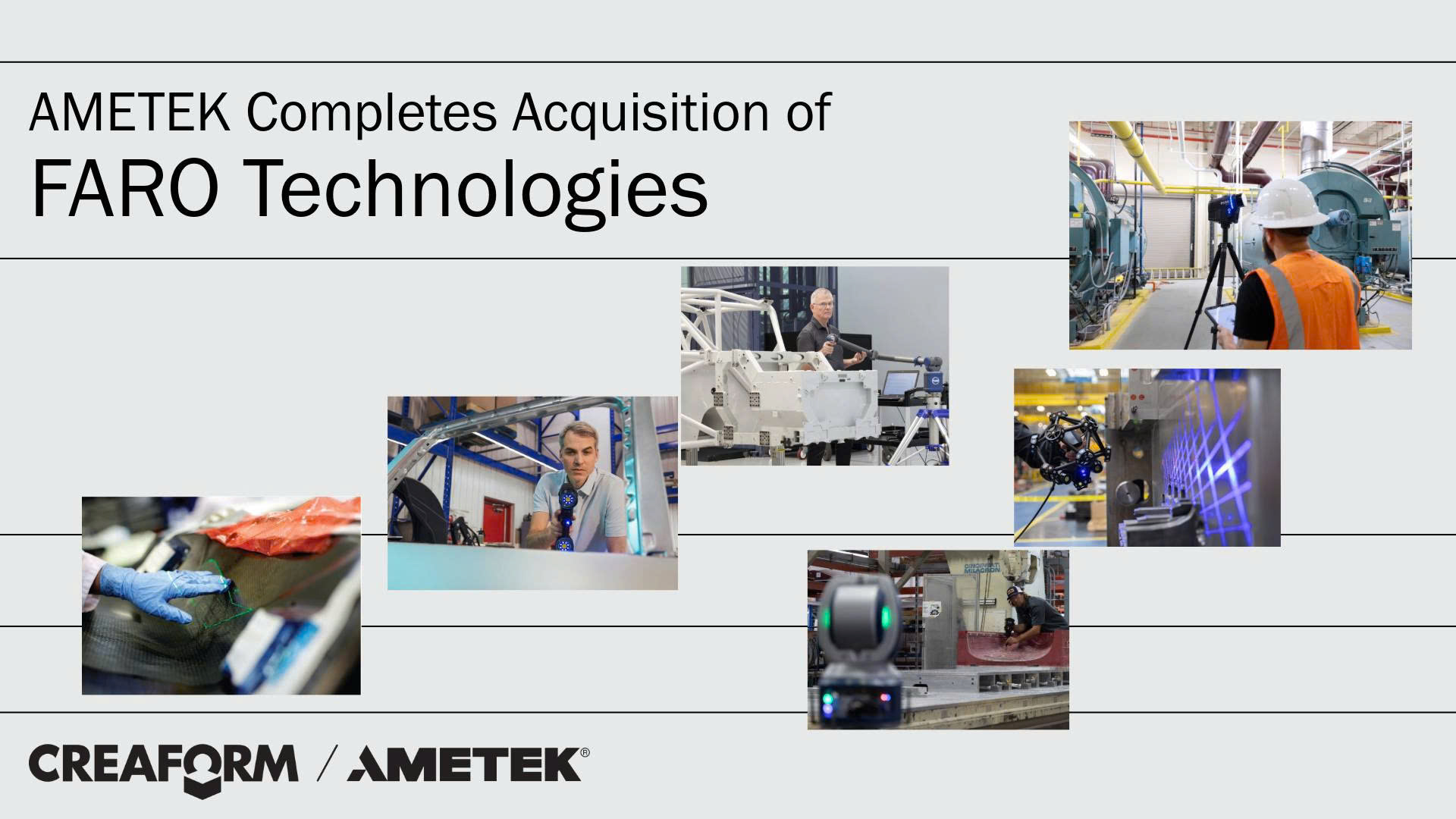 AMETEK Acquires FARO, Expands 3D Measurement with Creaform and Virtek