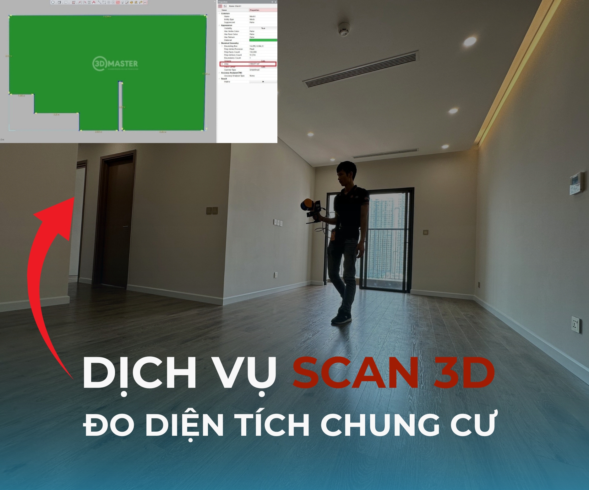 3D MASTER provides a comprehensive package of services for calculating floor area in the acceptance of contracts for the sale and purchase of condominiums
