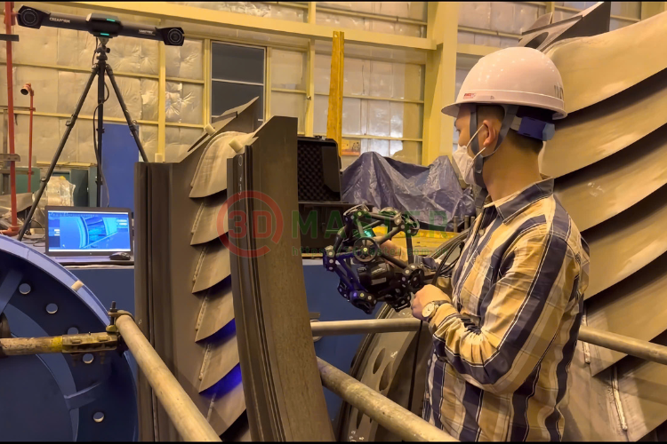Metrascan Creaform 3D Scan Thermal Power Turbines: Ultra-Precise Inspection Solution
