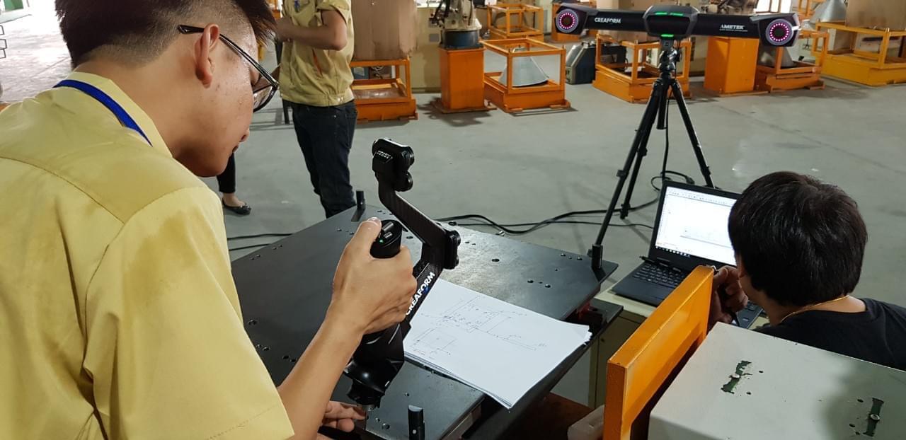 Provide technology and advanced HandyProbe 3D CMM handheld measuring system at Taiwan Customers,