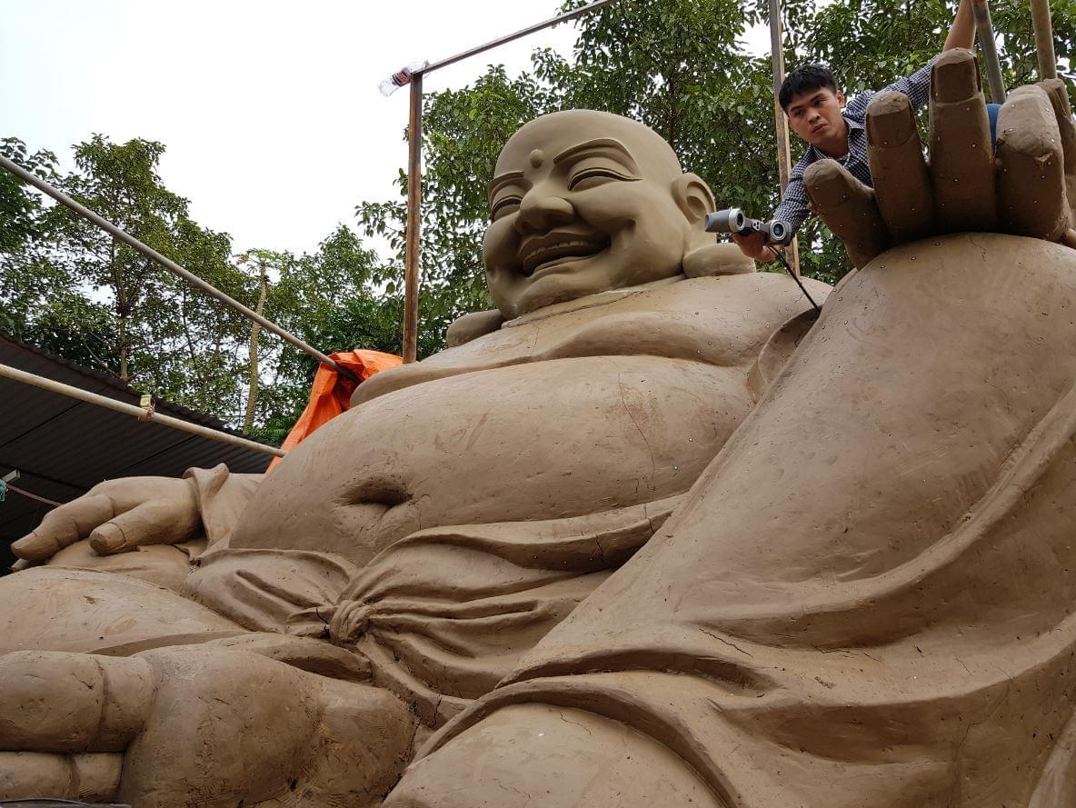Project scan3d 4.5m high Buddha statue - Da Thien Temple - Thai Nguyen,
