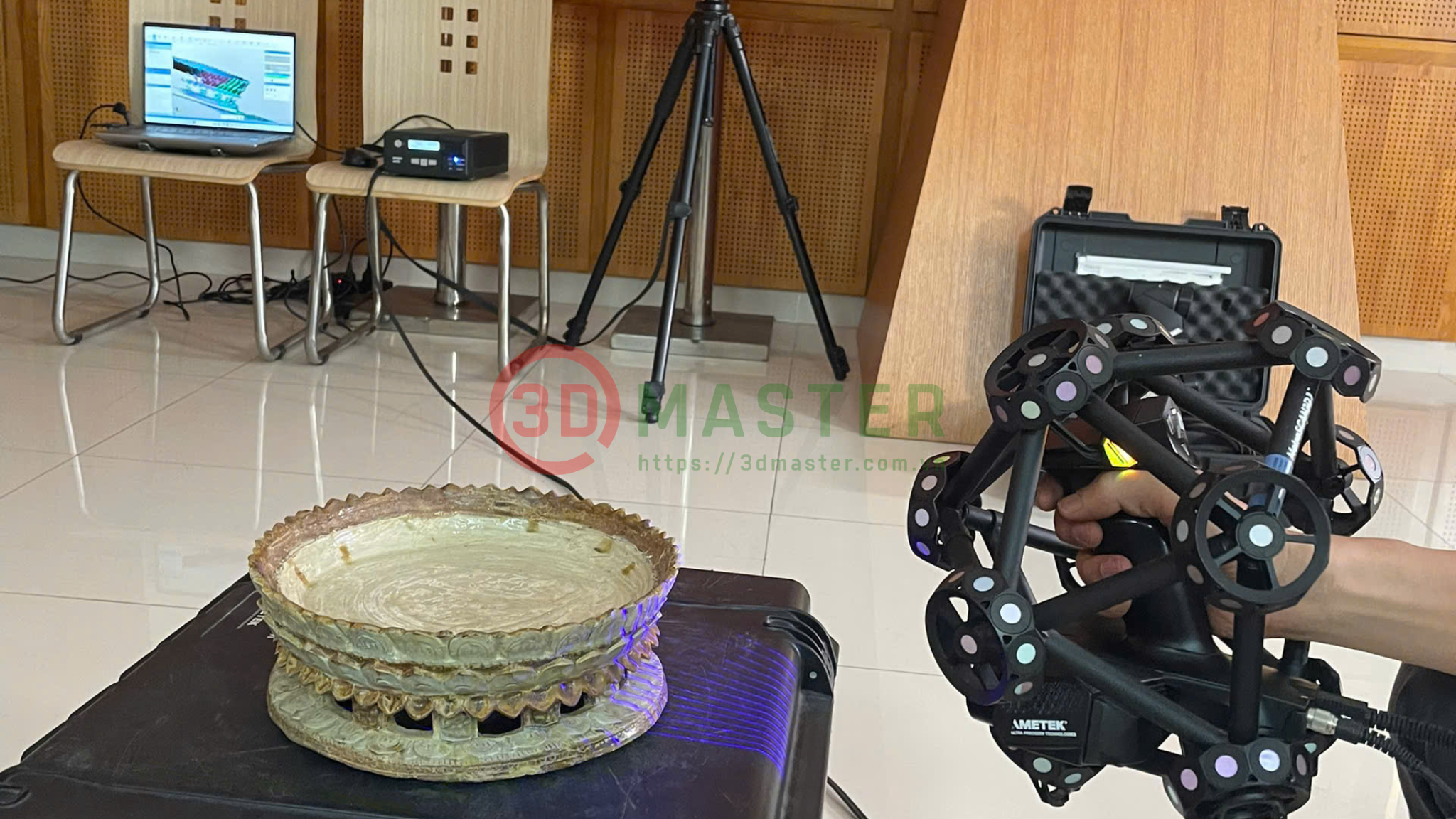 Số hóa 3D BVQG tại Bảo tàng bằng công nghệ Creaform
