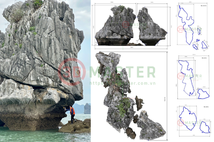 What is the purpose of digitizing 3D heritage sites in Ha Long Bay?