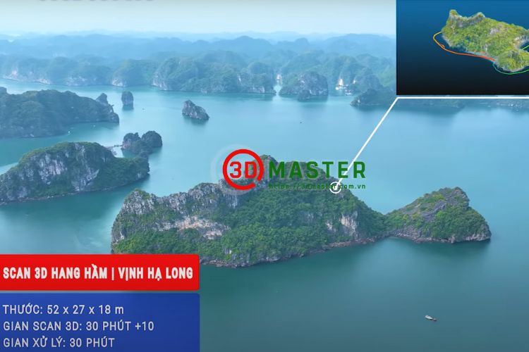 3D Scan service of Hang Ham in Ha Long Bay