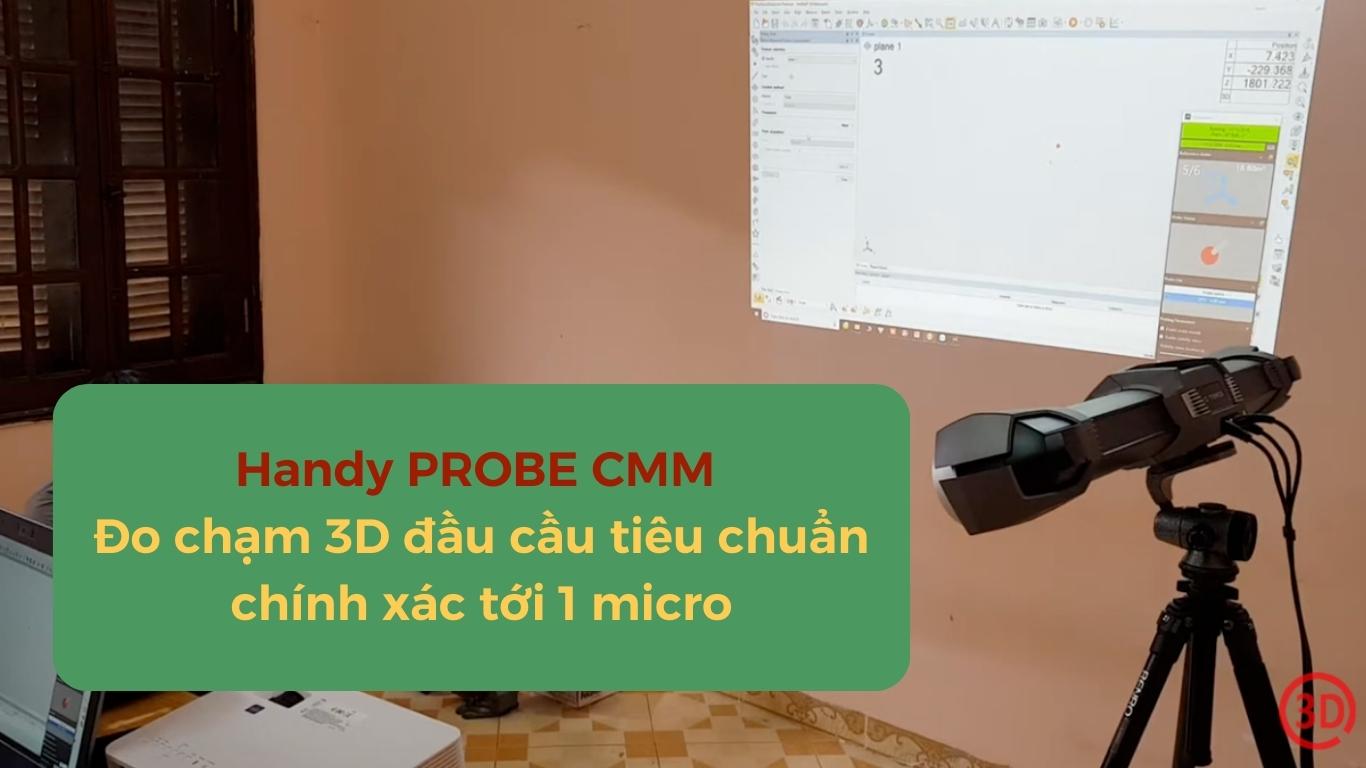 Handy PROBE CMM - 3D Touch Probe with precision spherical stylus, accurate up to 1 micron.