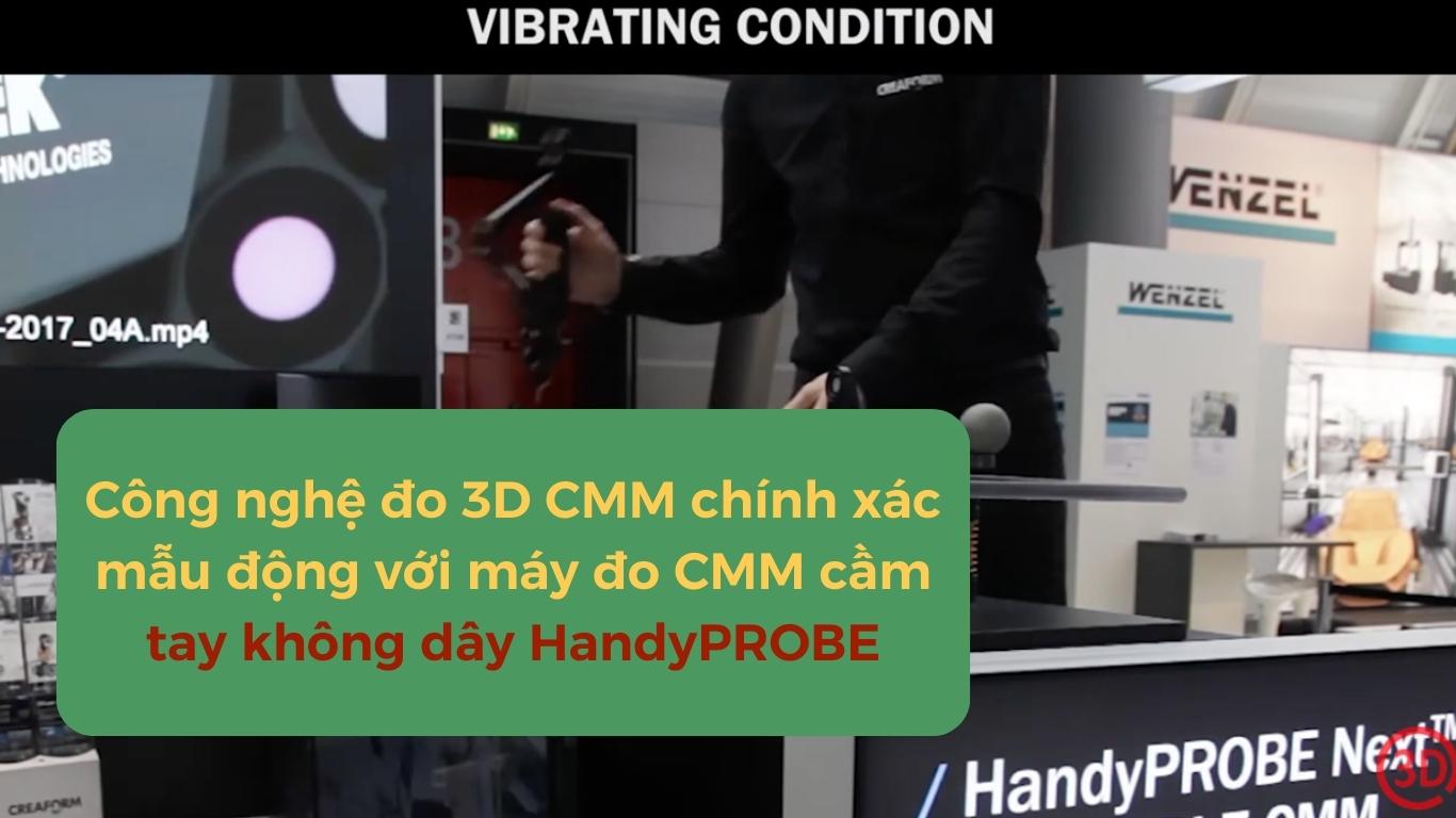 Accurate 3D measurement technology with dynamic sampling using the wireless handheld CMM, HandyPROBE.