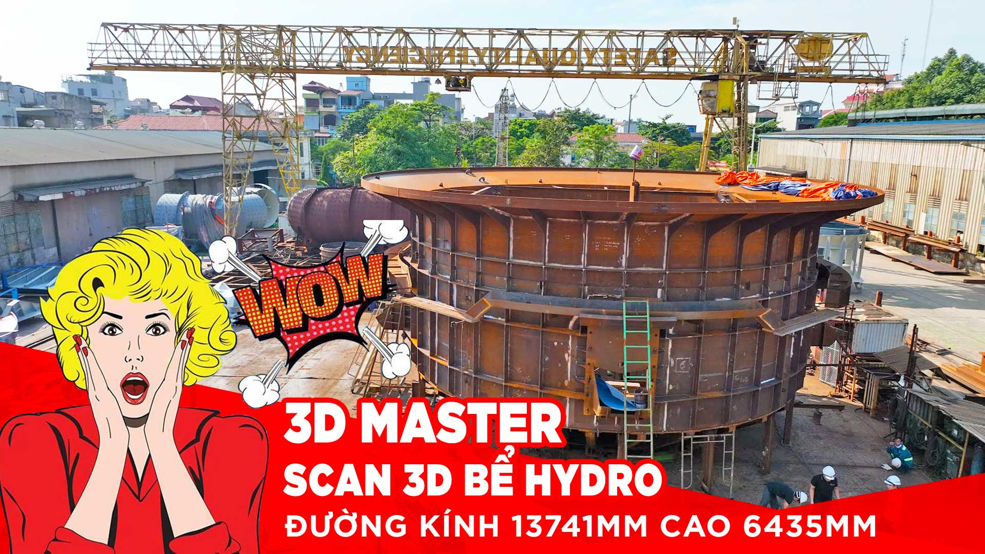 3D Master Scan 3D Bể Hydro đường kính 