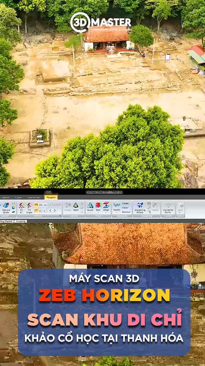 Máy Scan 3D Laser ZEB HORIZON - Quét 3D khu di chỉ khảo cổ tại Thanh Hóa