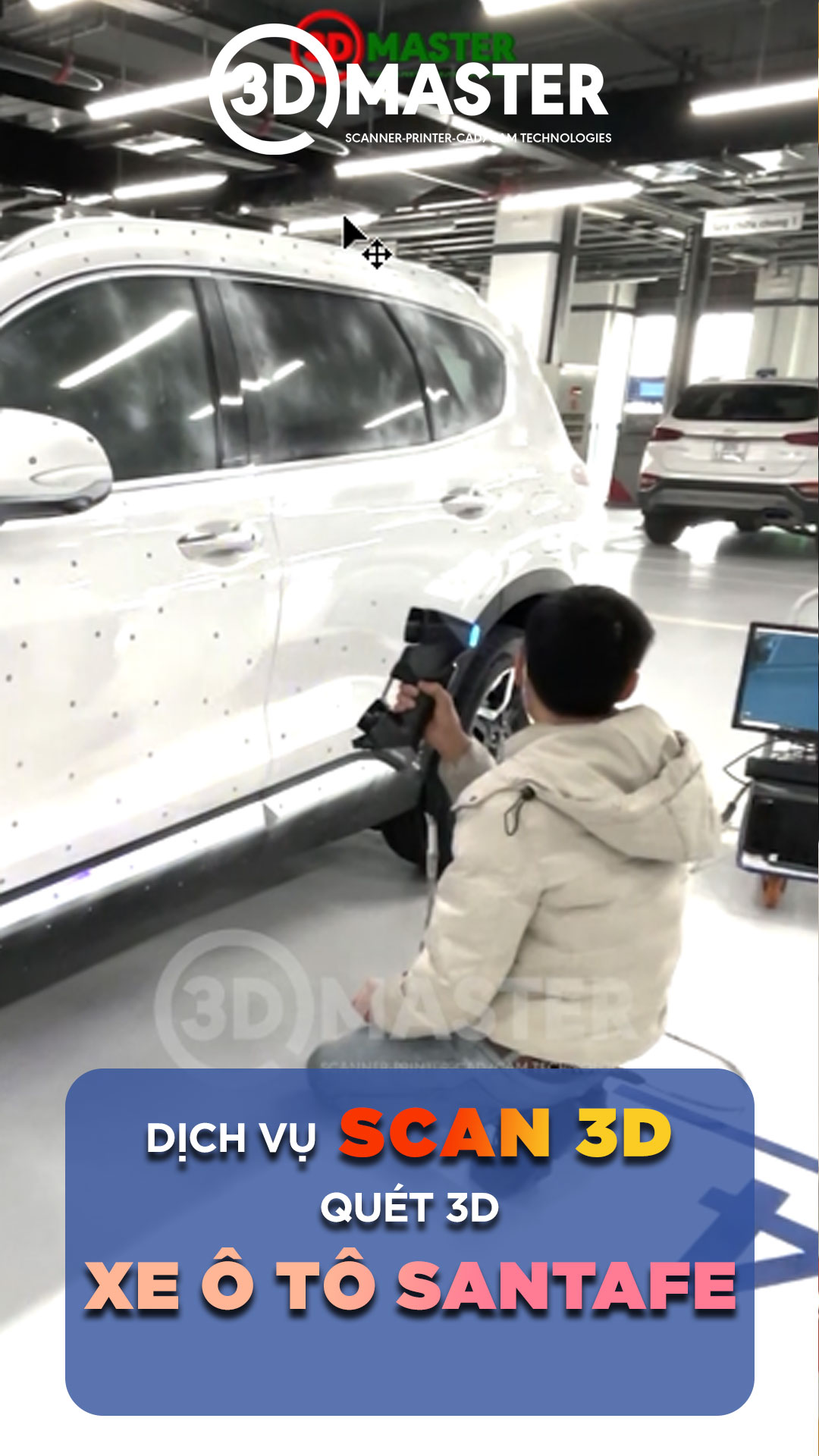 Scan 3D xe ô tô SantaFe làm Body Kit, Nội thất và đồ chơi ô tô